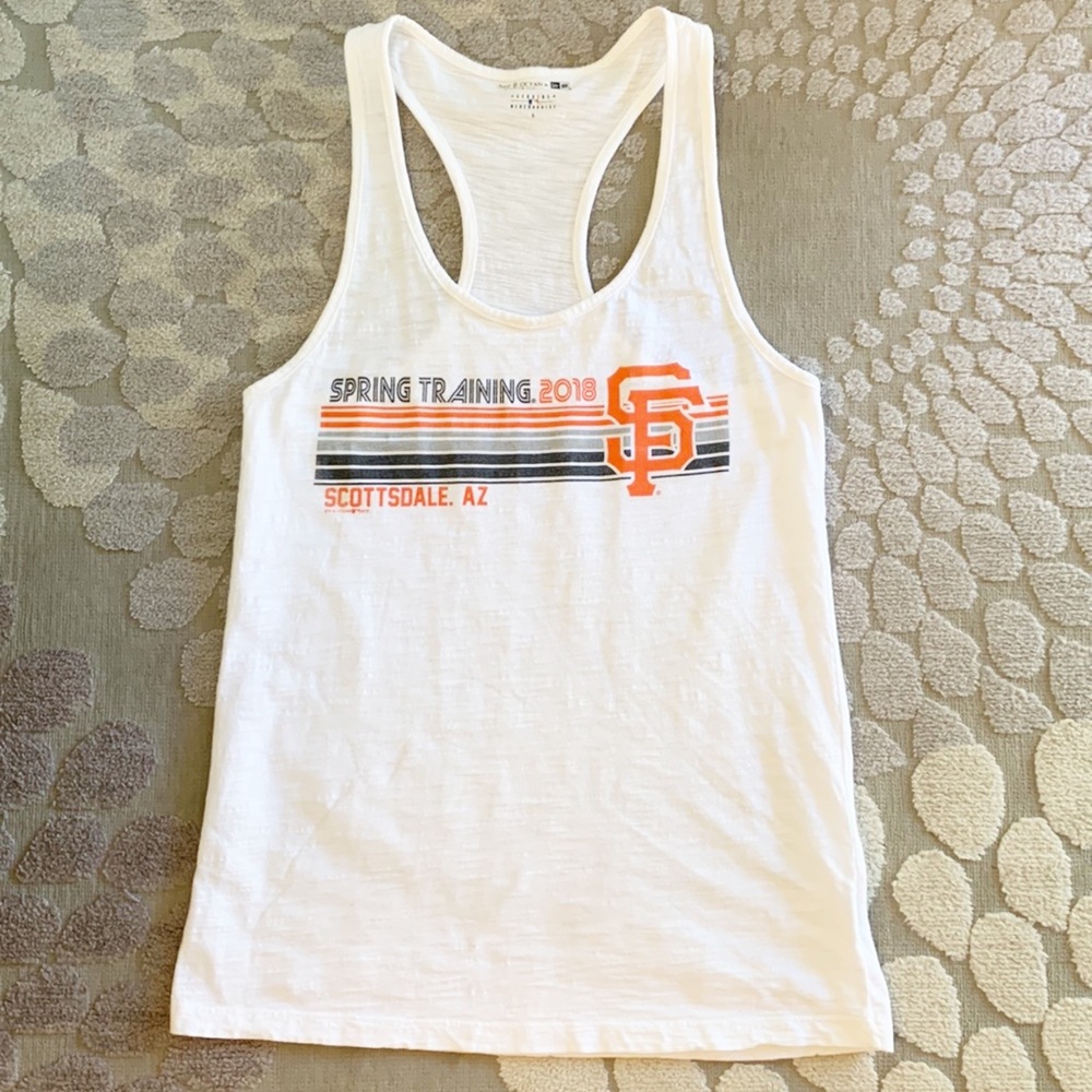 5th & Ocean Women’s SF Giants Baseball Racer Back Tank Top (Size S)